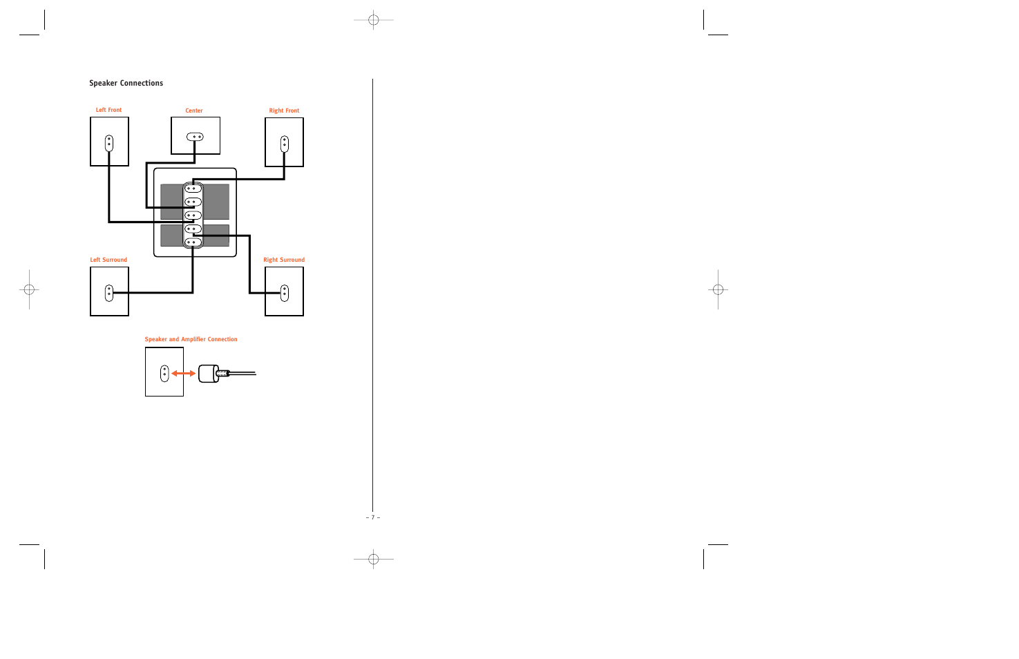 Speaker connections | JBL ESC350 User Manual | Page 7 / 20