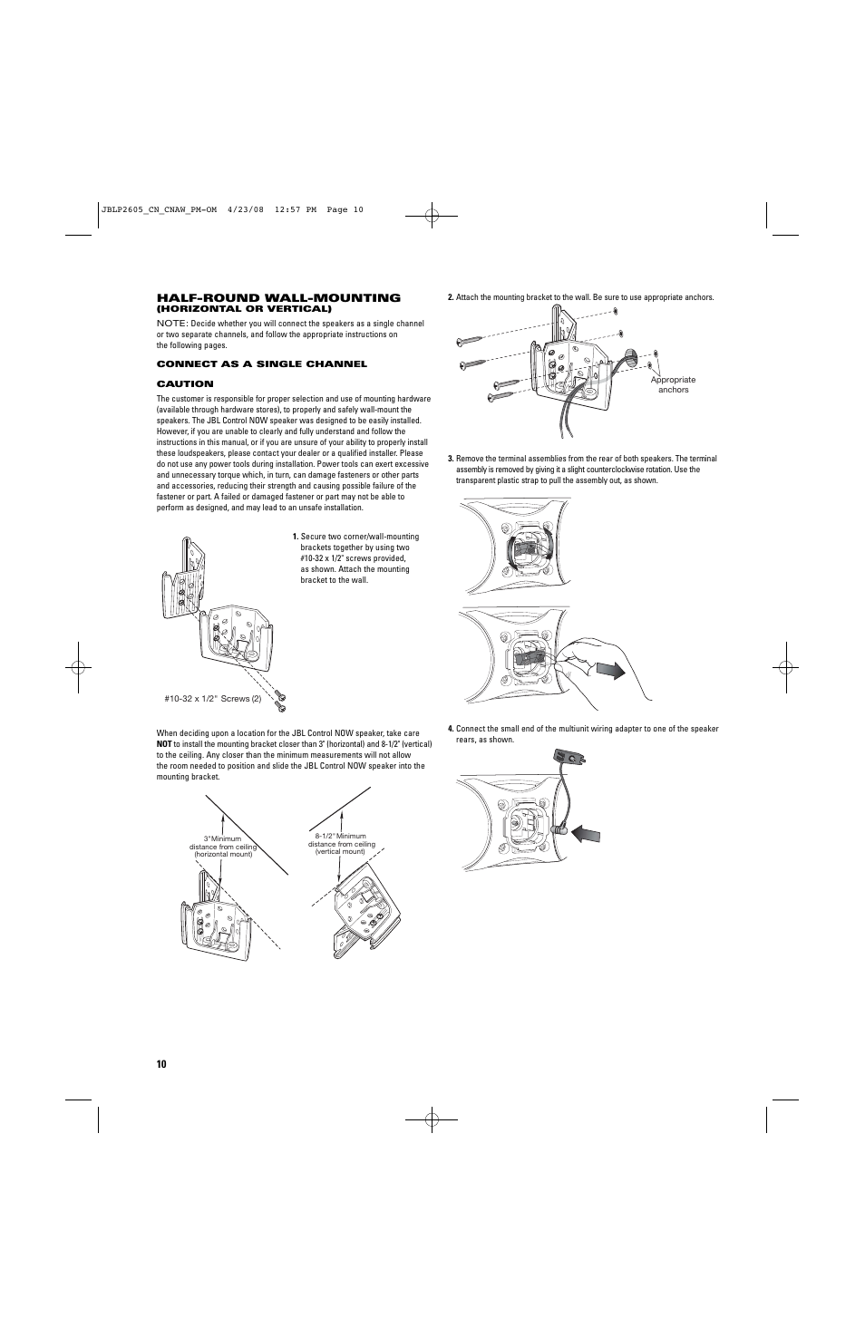 JBL CONTROL NOW User Manual | Page 10 / 29