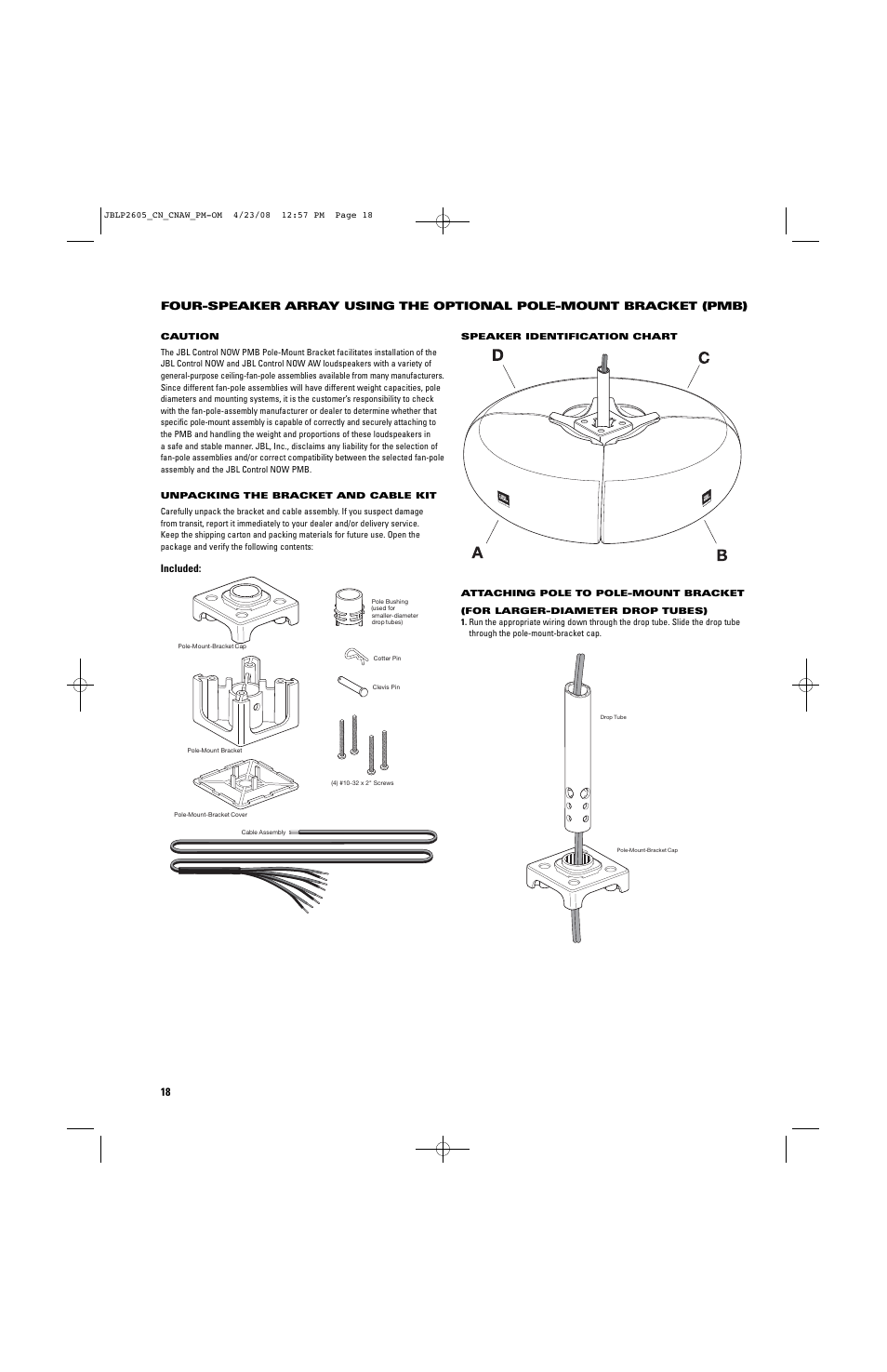 JBL CONTROL NOW User Manual | Page 18 / 29