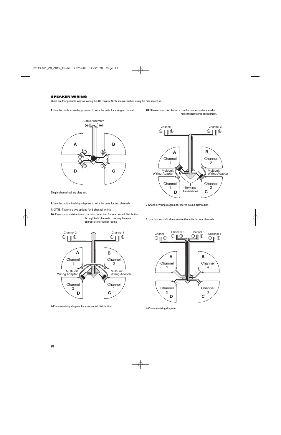 JBL CONTROL NOW User Manual | Page 20 / 29