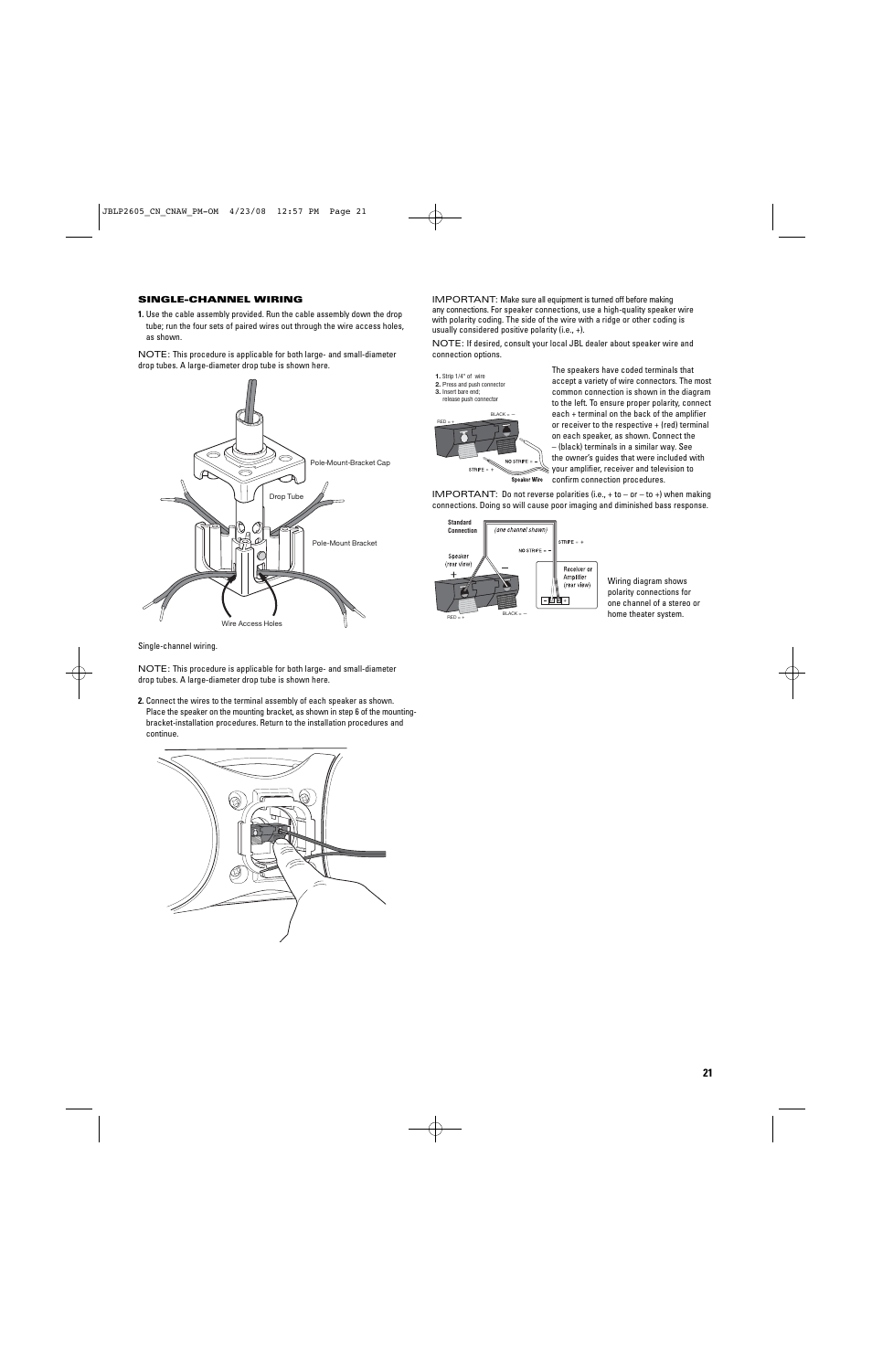 JBL CONTROL NOW User Manual | Page 21 / 29