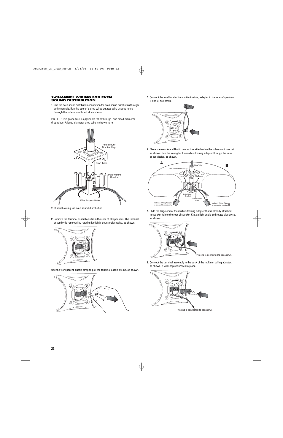 JBL CONTROL NOW User Manual | Page 22 / 29