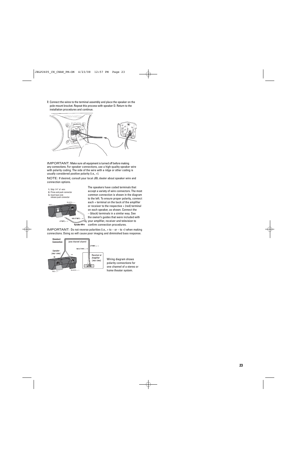 JBL CONTROL NOW User Manual | Page 23 / 29