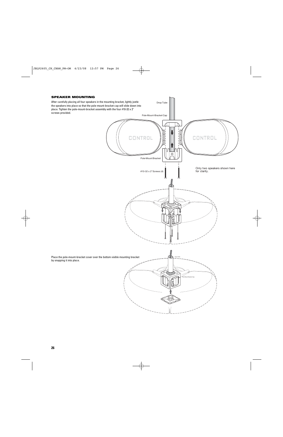 JBL CONTROL NOW User Manual | Page 26 / 29