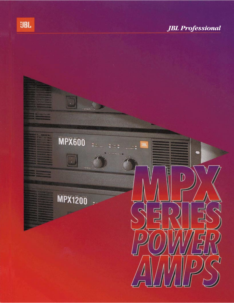 JBL Professional MXP1200 User Manual | 6 pages