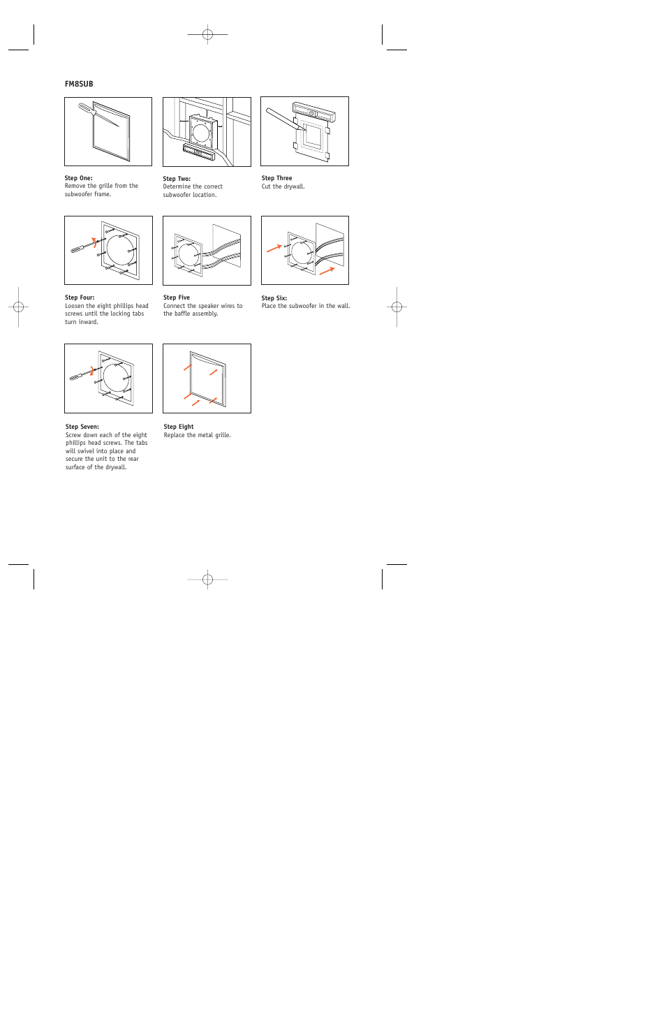 Fm8sub | JBL FM8SUB User Manual | Page 7 / 12