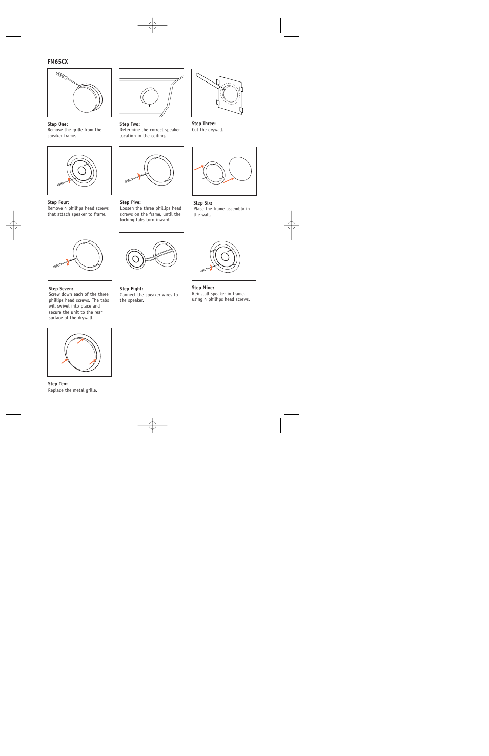 Fm65cx | JBL FM8SUB User Manual | Page 8 / 12