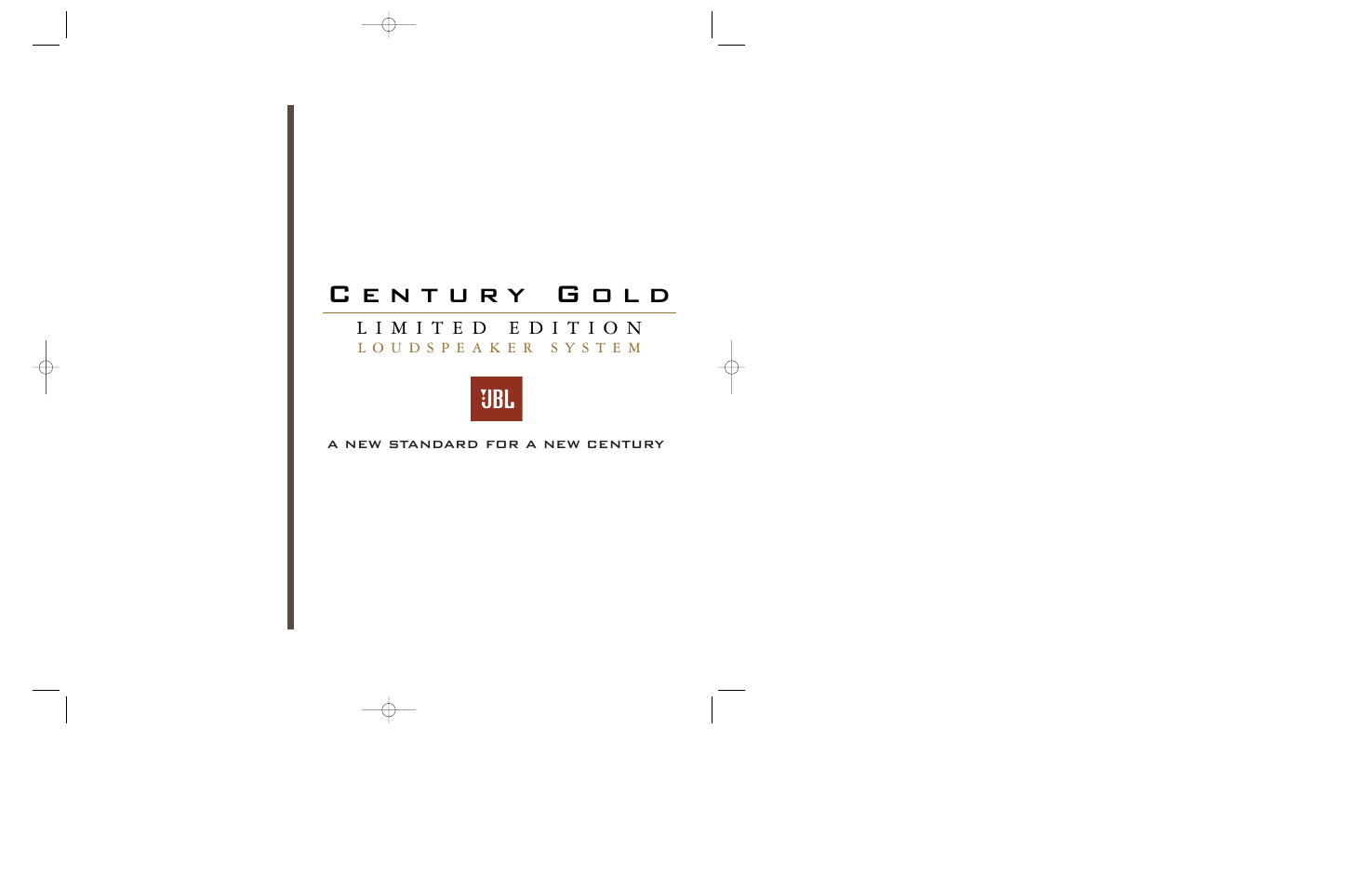 JBL Century Gold User Manual | 16 pages