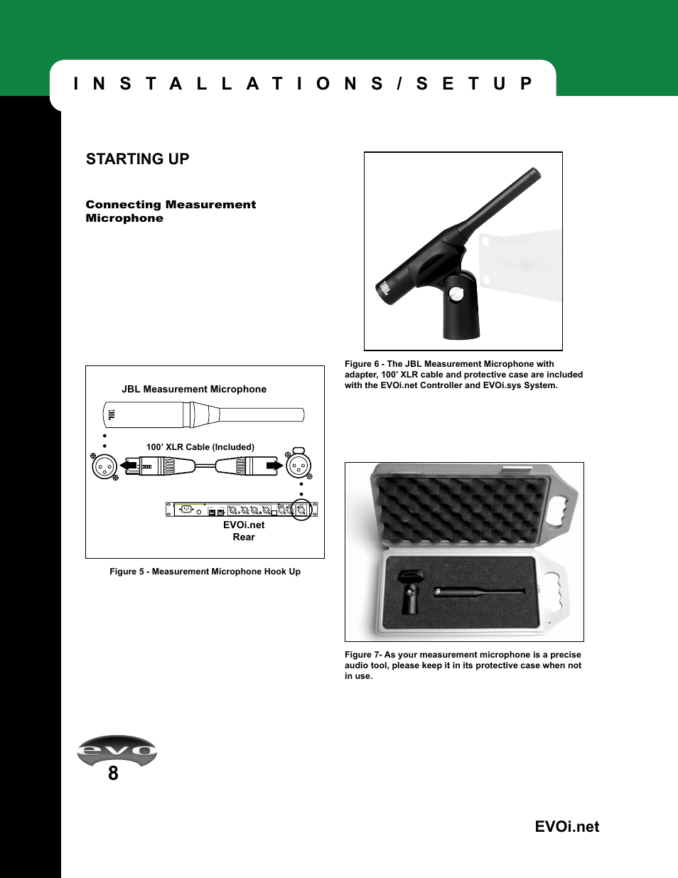 Starting up | JBL EVOi.net User Manual | Page 10 / 36