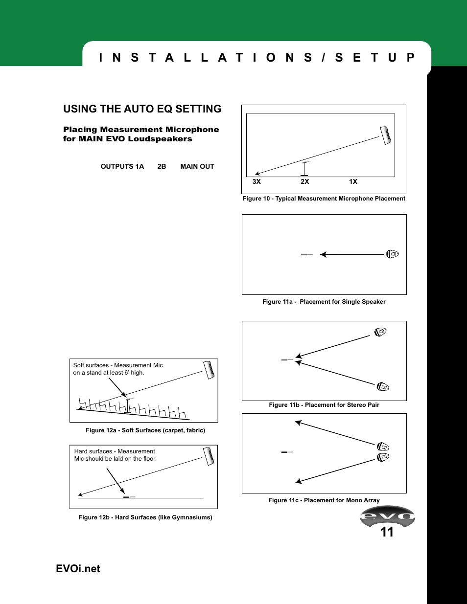 Using the auto eq setting | JBL EVOi.net User Manual | Page 13 / 36