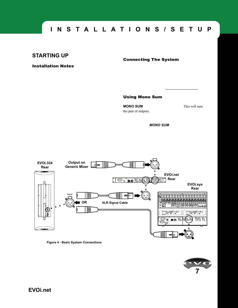 Starting up | JBL EVOi.net User Manual | Page 9 / 36