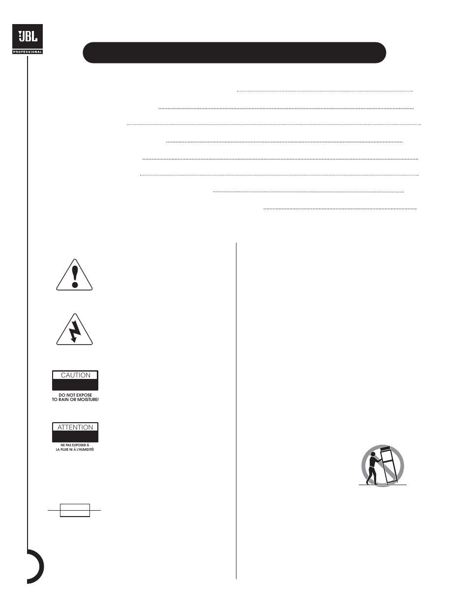 JBL MP418SP User Manual | Page 2 / 20