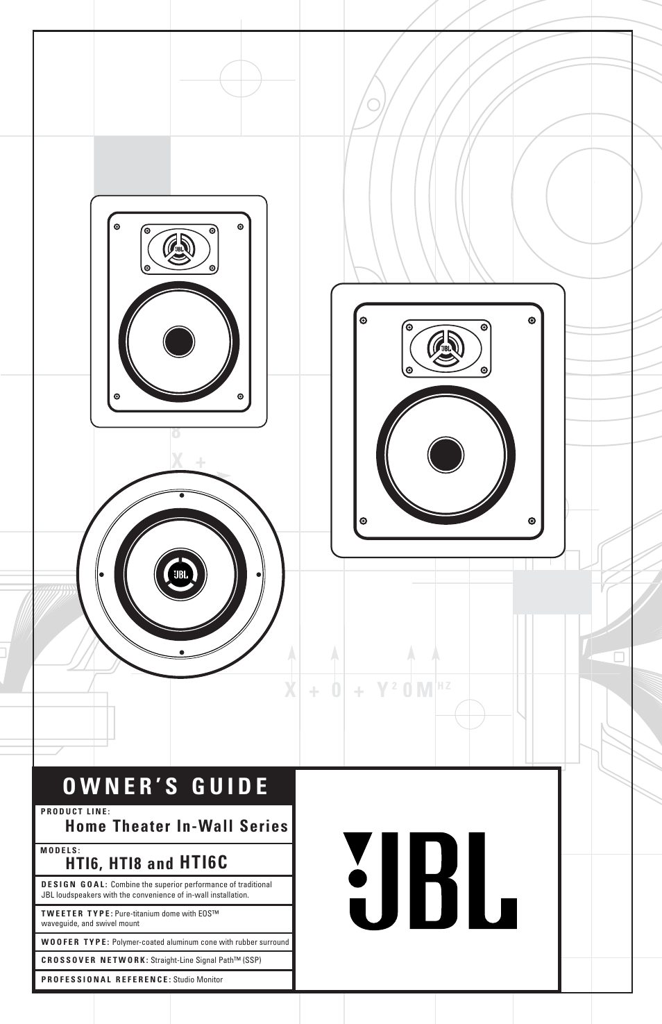 JBL HTI6C User Manual | 8 pages