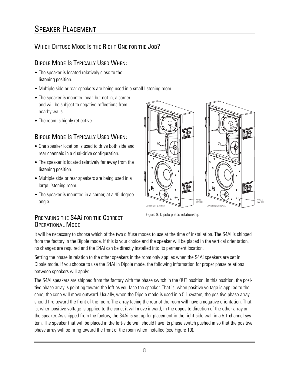 S4ai, Peaker, Lacement | JBL S4HC User Manual | Page 8 / 24