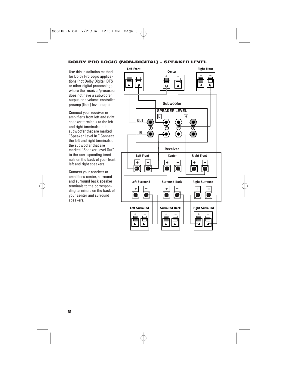 JBL SCS180.6 User Manual | Page 8 / 12