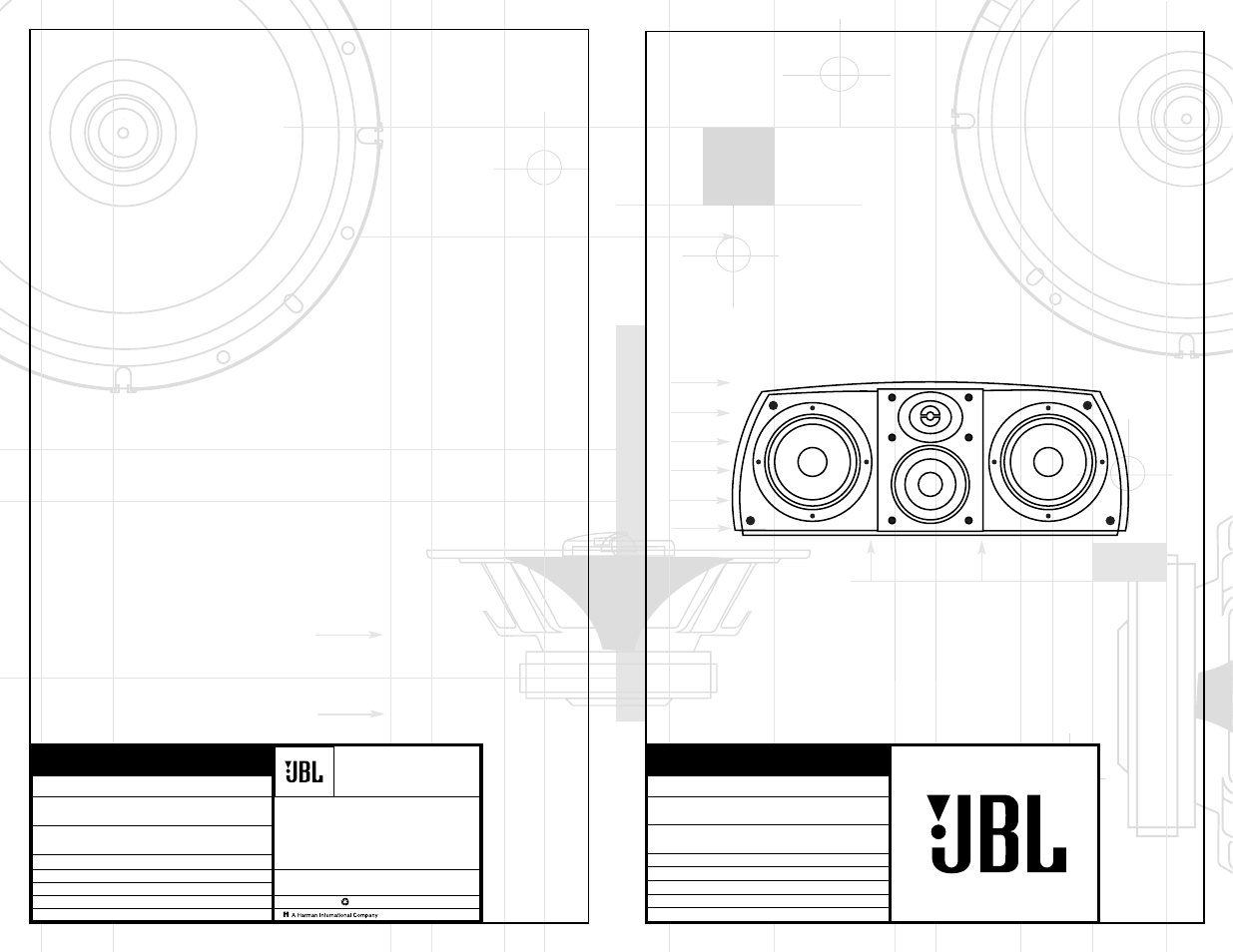 JBL S-CTR User Manual | 2 pages