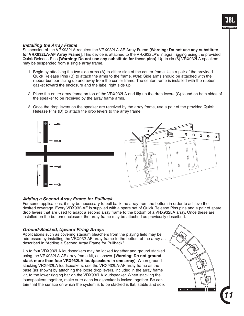 JBL VRX932LA User Manual | Page 11 / 12