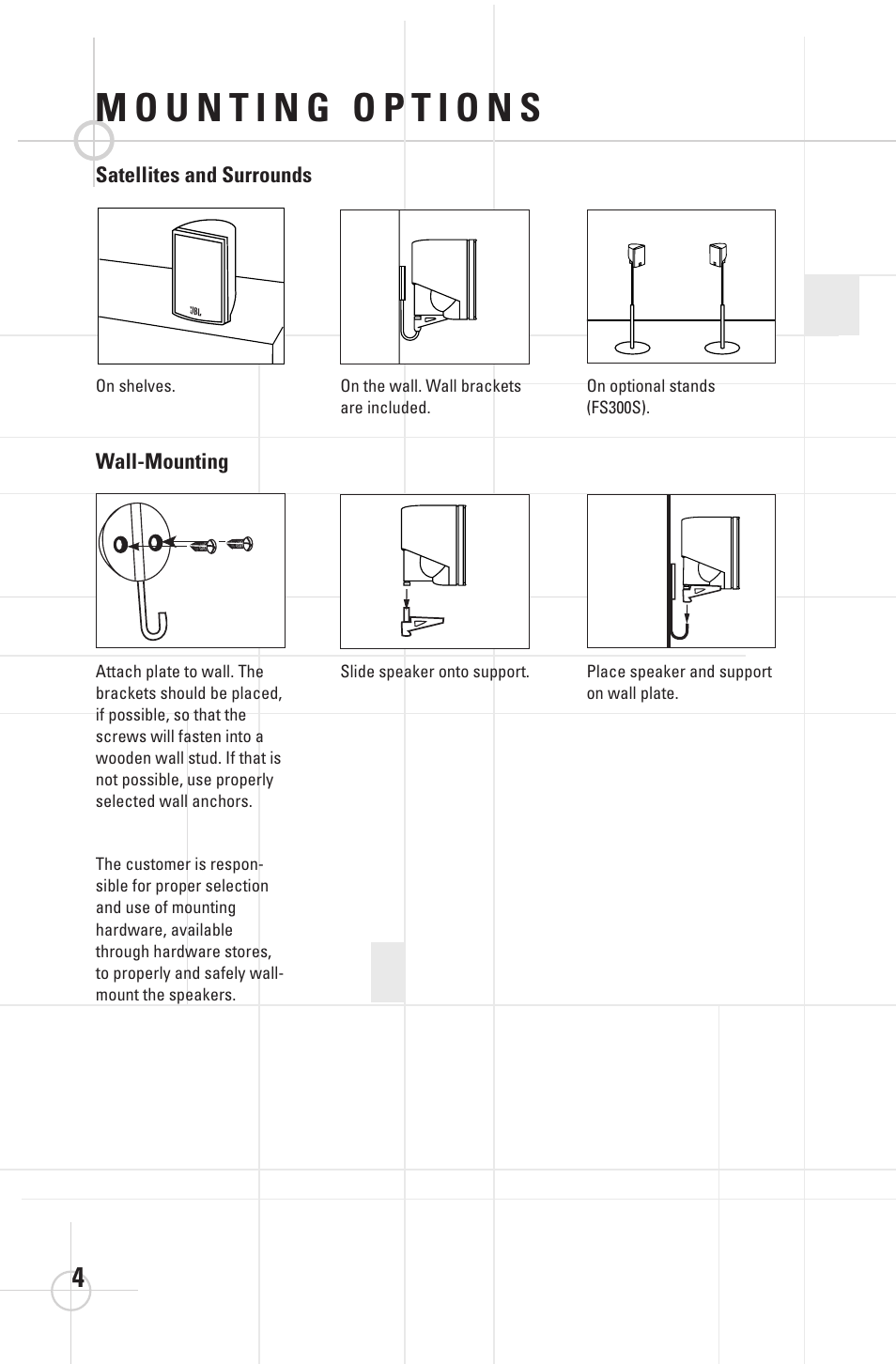 JBL DSC 1000 User Manual | Page 4 / 10