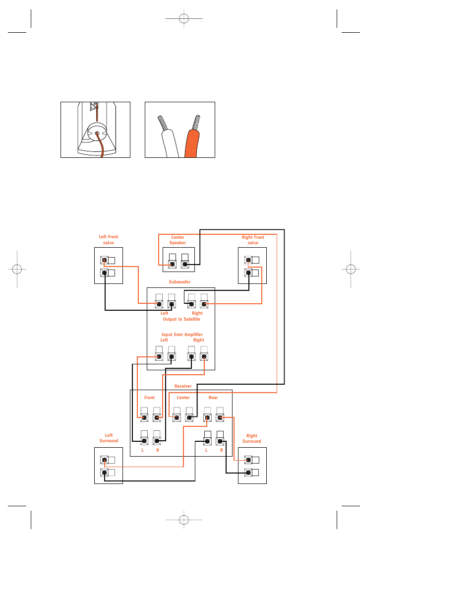 Speaker connections, Connection tips | JBL SIMPLY CINEMA SCS110 User Manual | Page 4 / 6