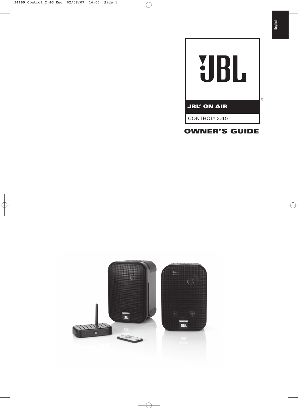 JBL CONTROL 2.4G User Manual | 12 pages