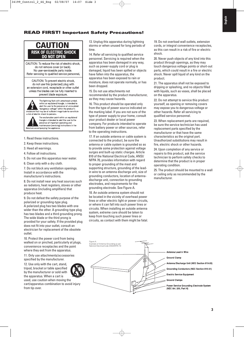 JBL CONTROL 2.4G User Manual | Page 3 / 12