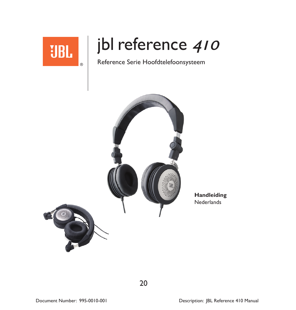 Reference | JBL 410 User Manual | Page 21 / 37