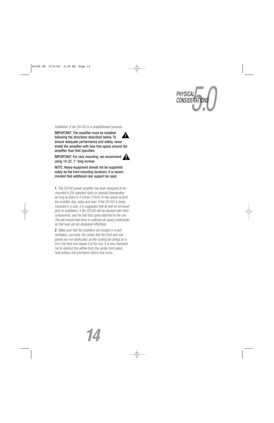 JBL S5160 User Manual | Page 14 / 16