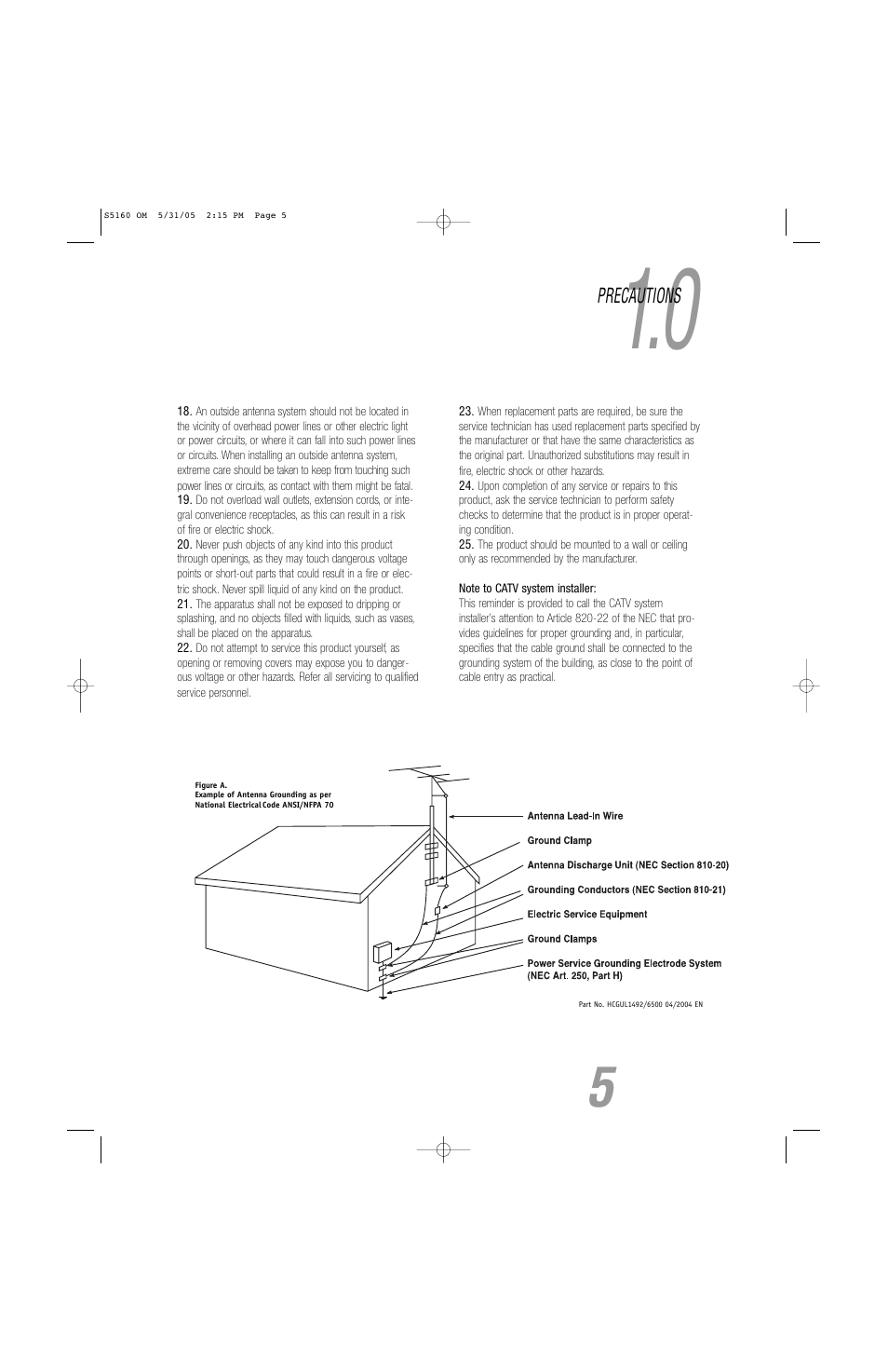 JBL S5160 User Manual | Page 5 / 16