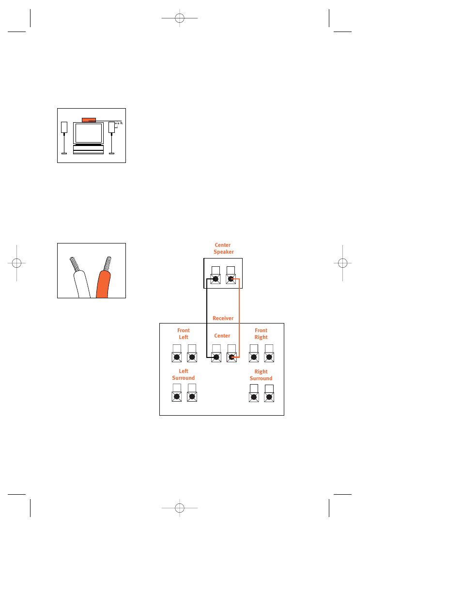 Speaker connections, Speaker placement | JBL TLX CENTER1 User Manual | Page 2 / 4