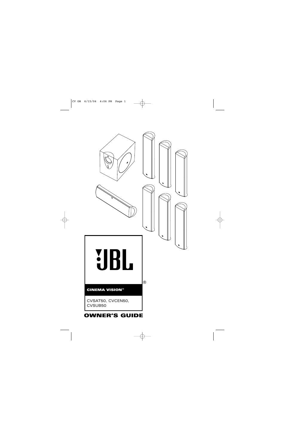 JBL CVCEN50 User Manual | 12 pages