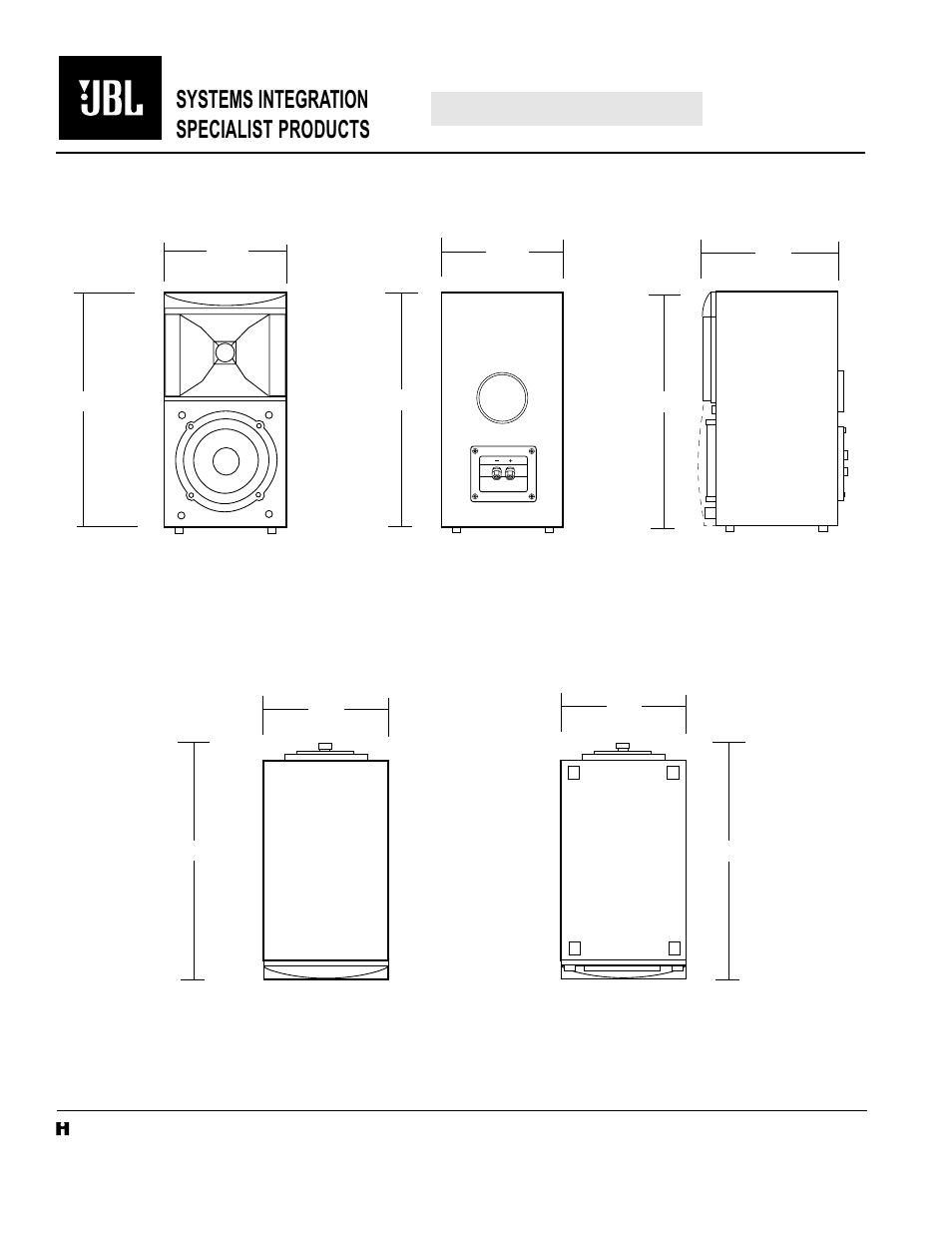 Quick spec | JBL HT5 User Manual | Page 2 / 2