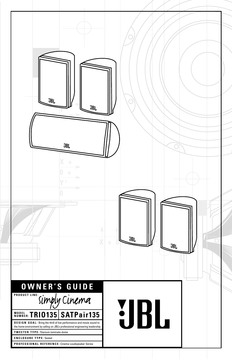 JBL TRIO135 User Manual | 8 pages