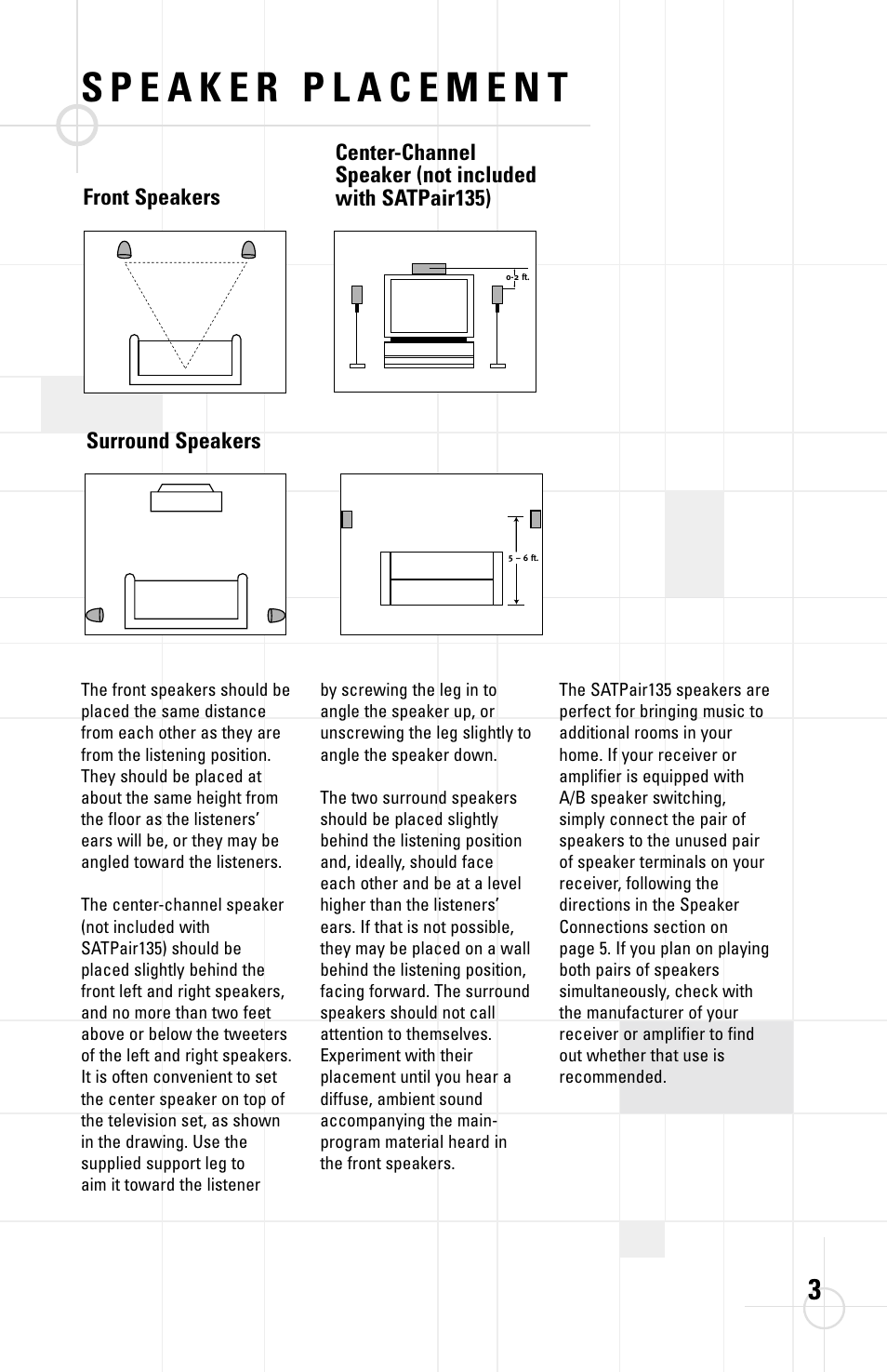 JBL TRIO135 User Manual | Page 3 / 8