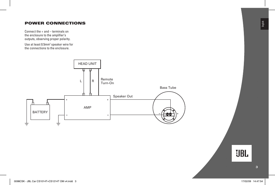 JBL CS1214T User Manual | Page 3 / 4