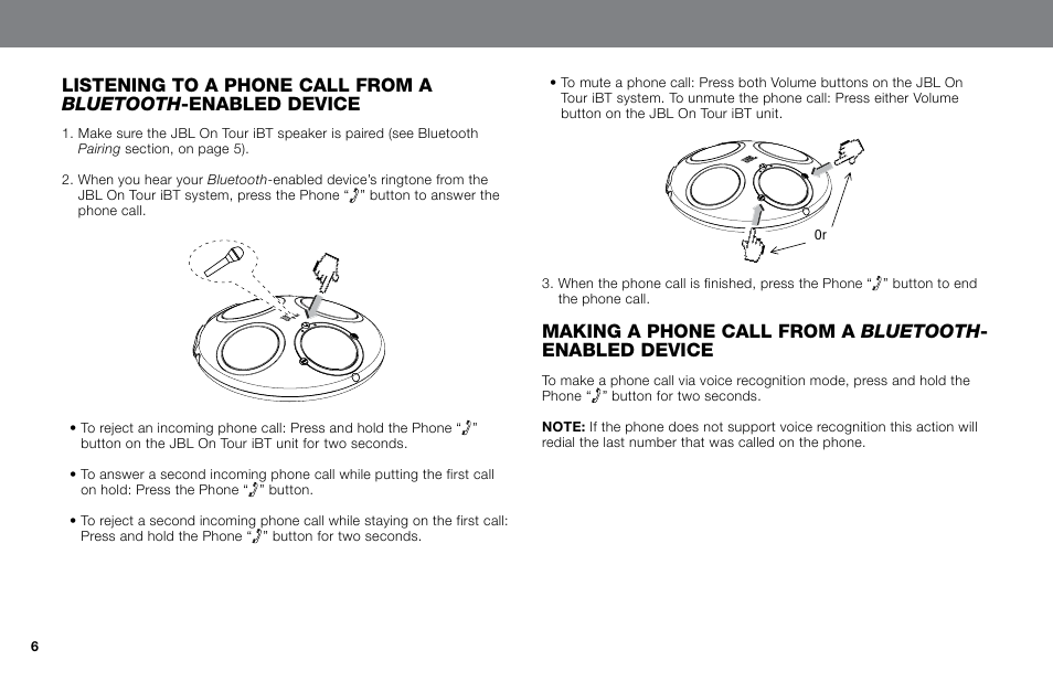 JBL NO TOUR IBT User Manual | Page 6 / 13