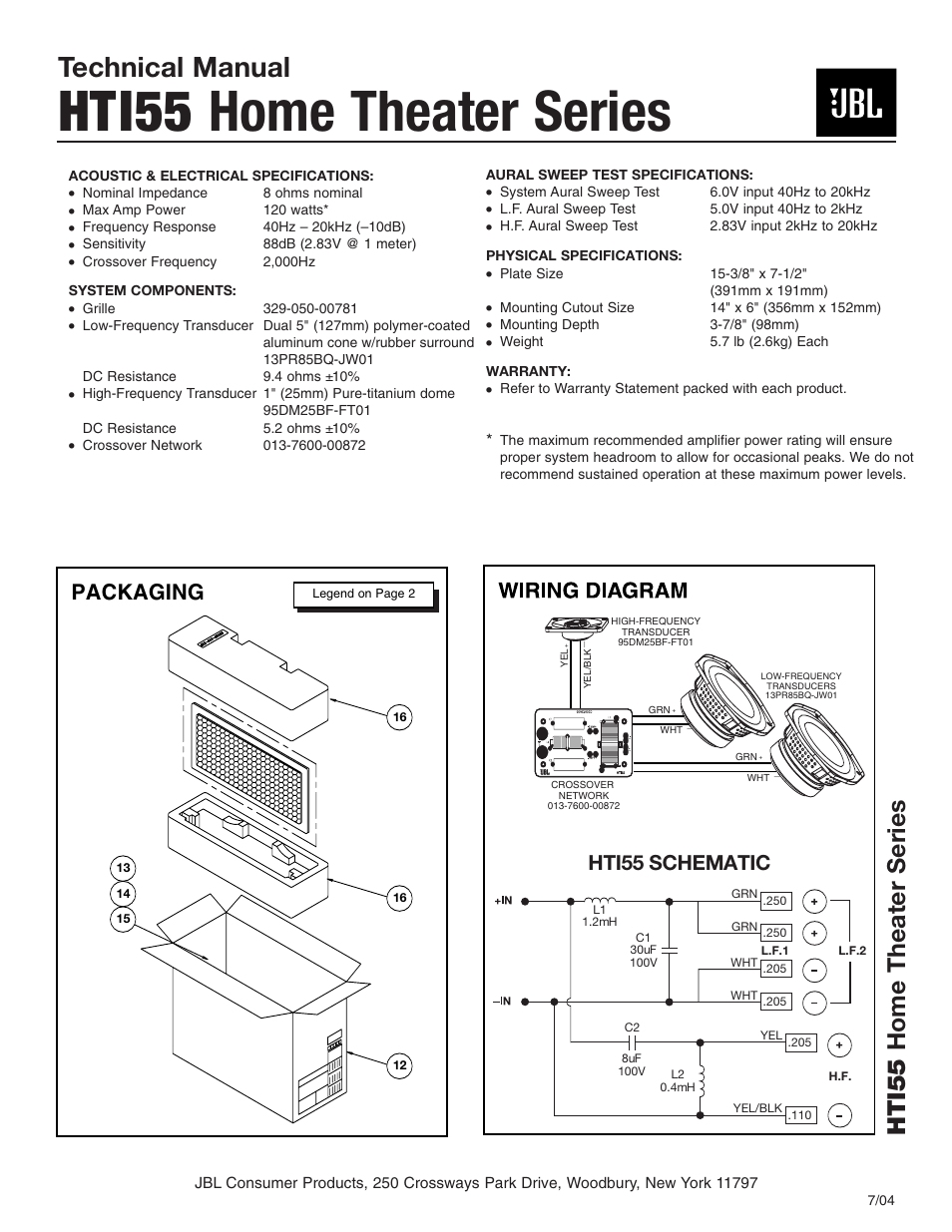 JBL EZ-SWAP 2 MRK-300ST-BK User Manual | 2 pages