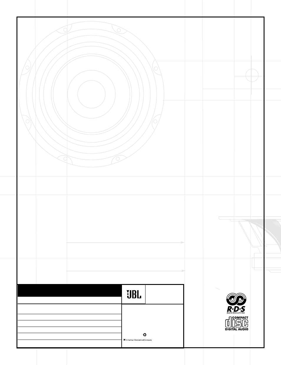 JBL SG2020 User Manual | 20 pages