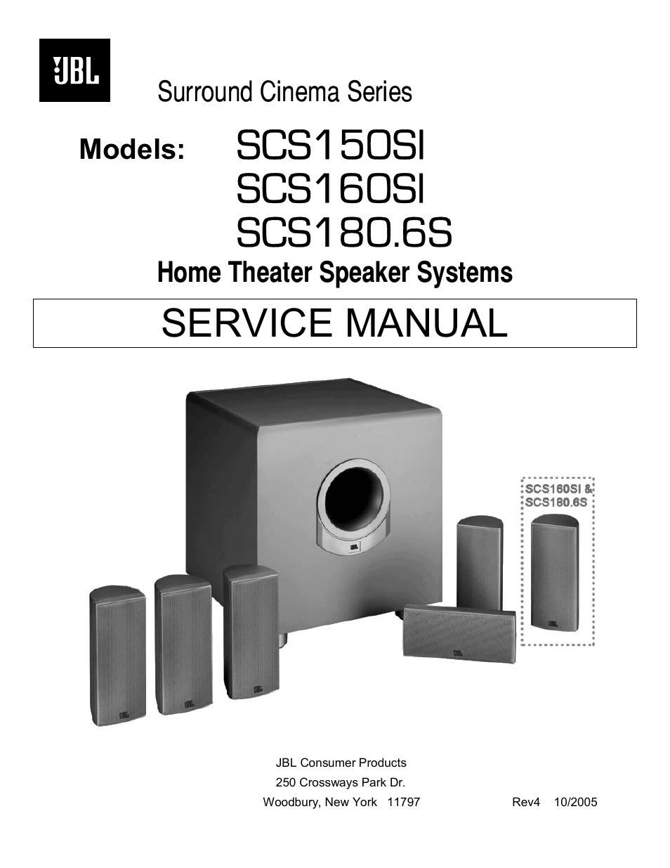 JBL SCS150SI User Manual | 27 pages