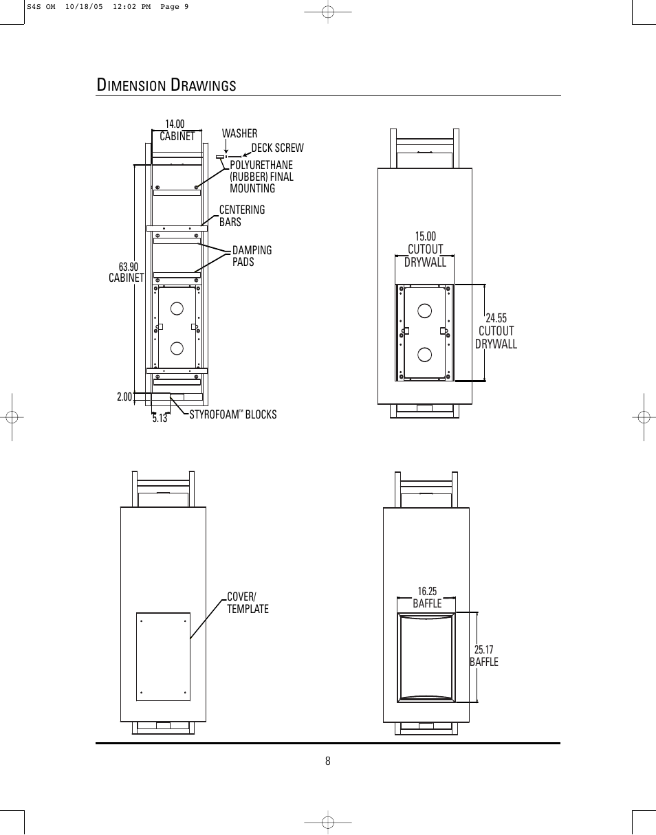 JBL Synthesis S4S User Manual | Page 8 / 12