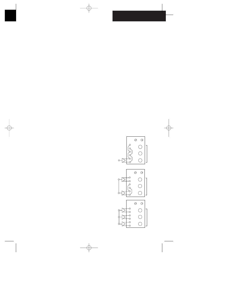 System setup, Electronic options, Connectors and turn them one-eighth turn clockwise | JBL M9500 User Manual | Page 3 / 8