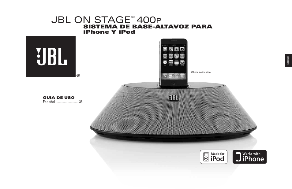 Jbl on stage | JBL 400P User Manual | Page 35 / 116