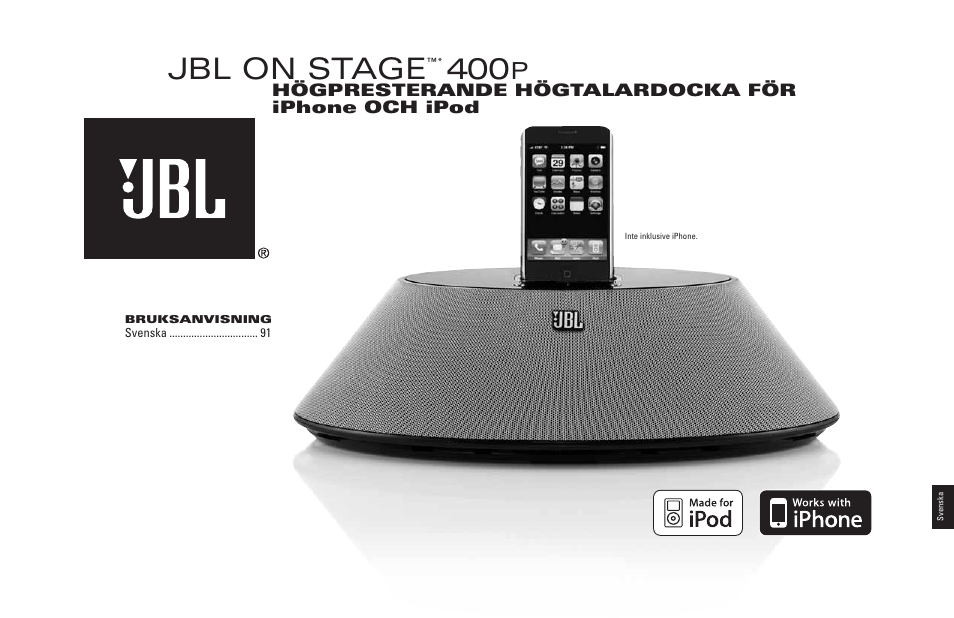 Jbl on stage | JBL 400P User Manual | Page 91 / 116