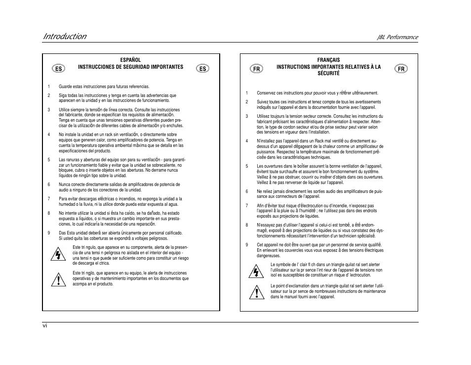 Introduction | JBL AV1 User Manual | Page 6 / 160