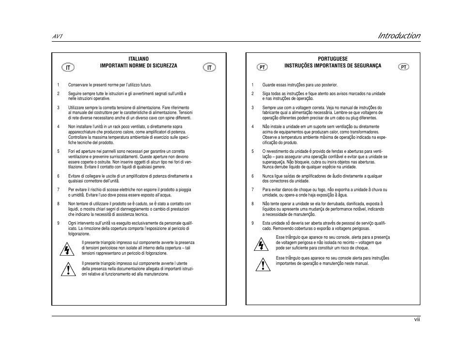 Introduction | JBL AV1 User Manual | Page 7 / 160