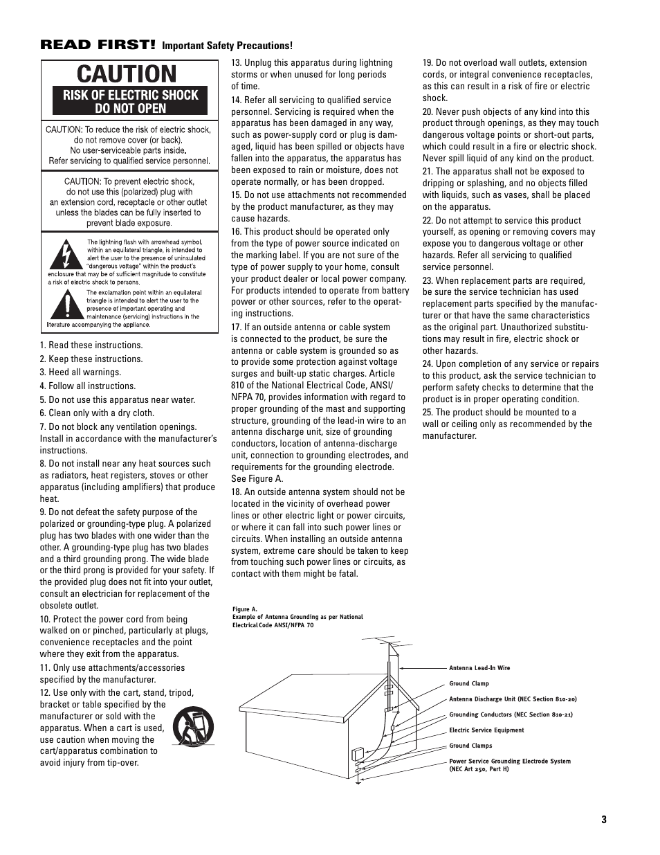 Read first | JBL 2.4G User Manual | Page 3 / 12