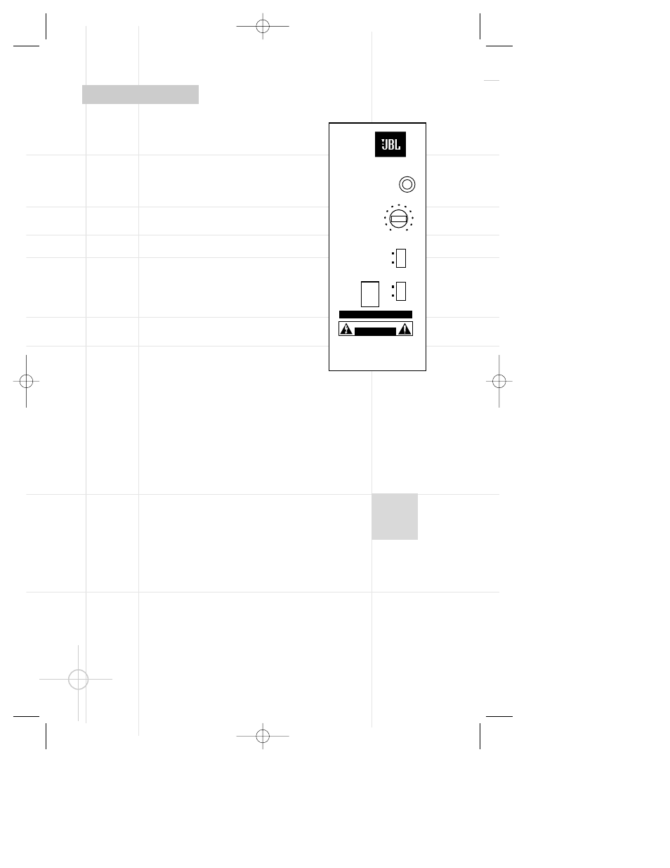 Amplifier controls, S 4 1 2 p | JBL S412P User Manual | Page 6 / 8