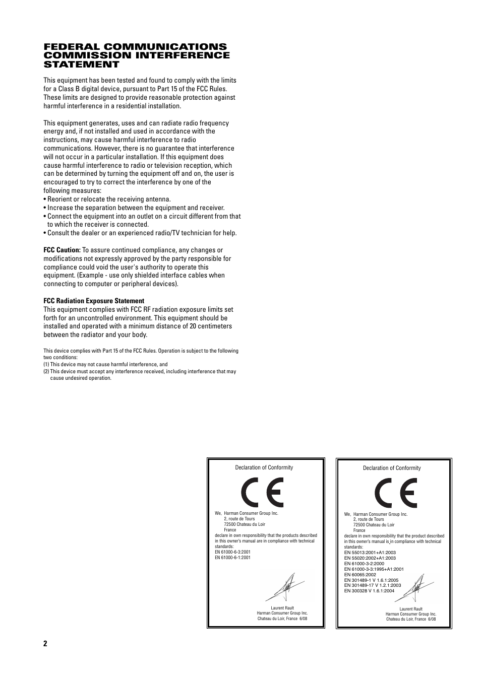 JBL 2.4G AW User Manual | Page 2 / 12