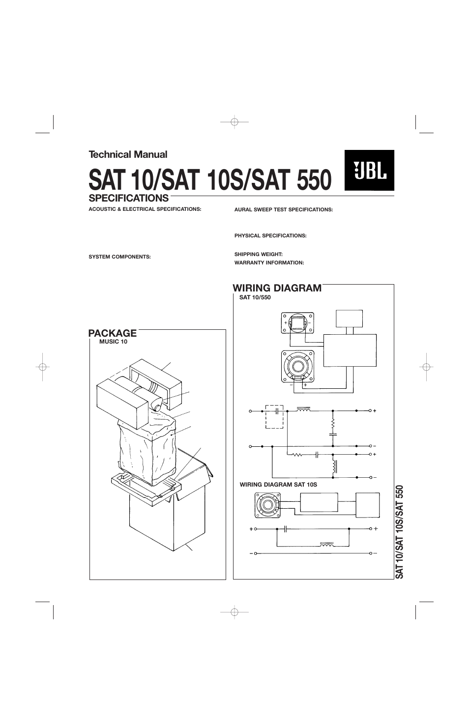 JBL H8192 User Manual | 2 pages