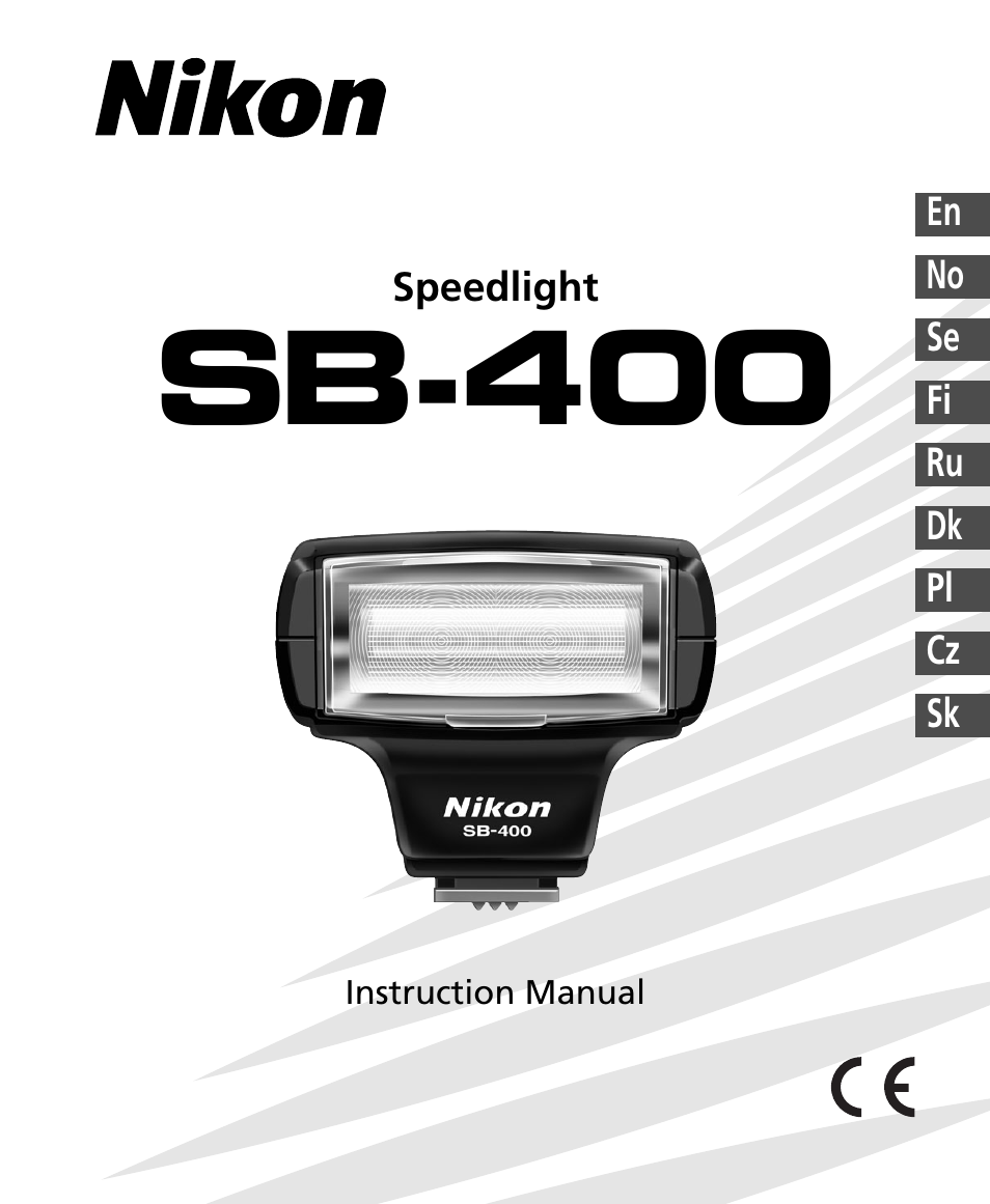 Nikon Speedlite SB-400 User Manual | 218 pages