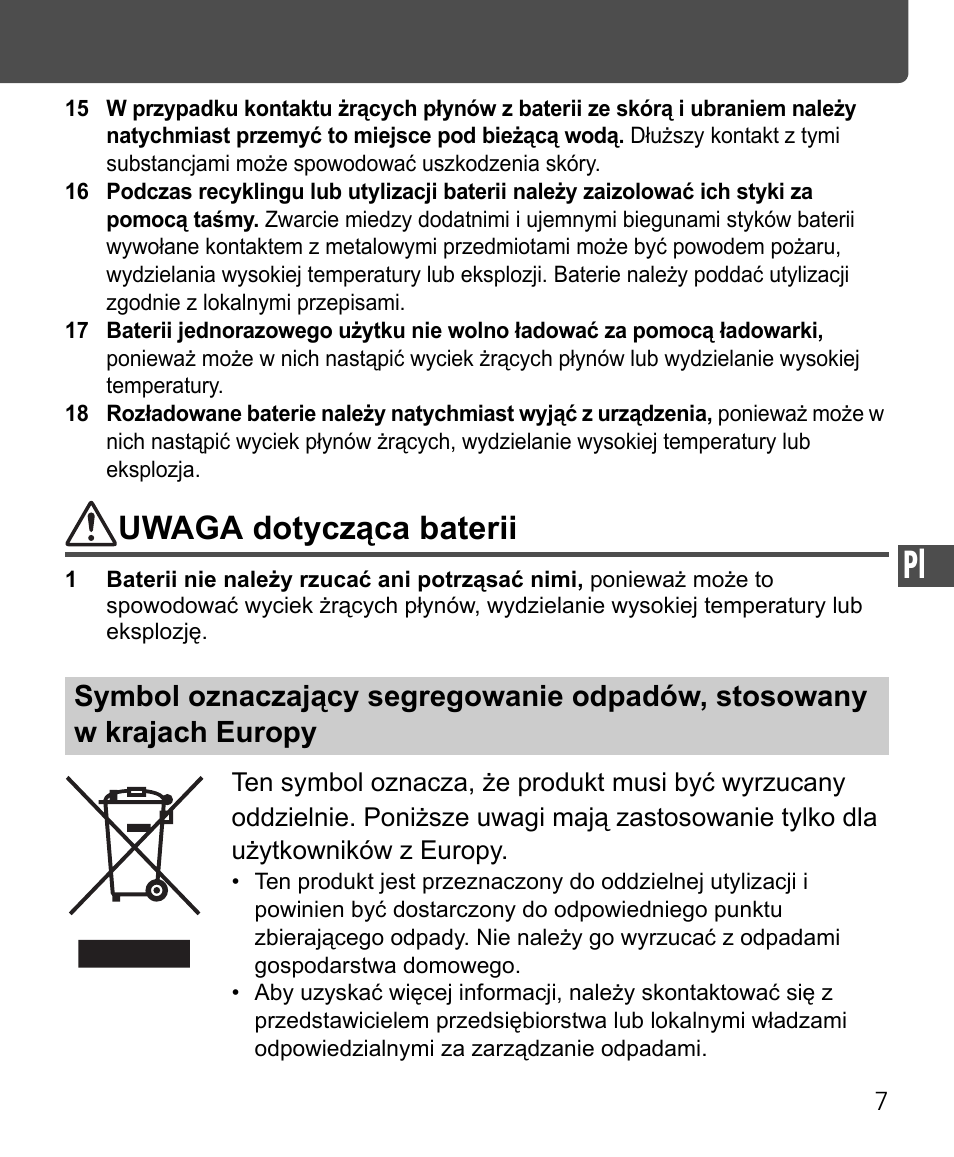 Uwaga dotycząca baterii | Nikon Speedlite SB-400 User Manual | Page 152 / 218